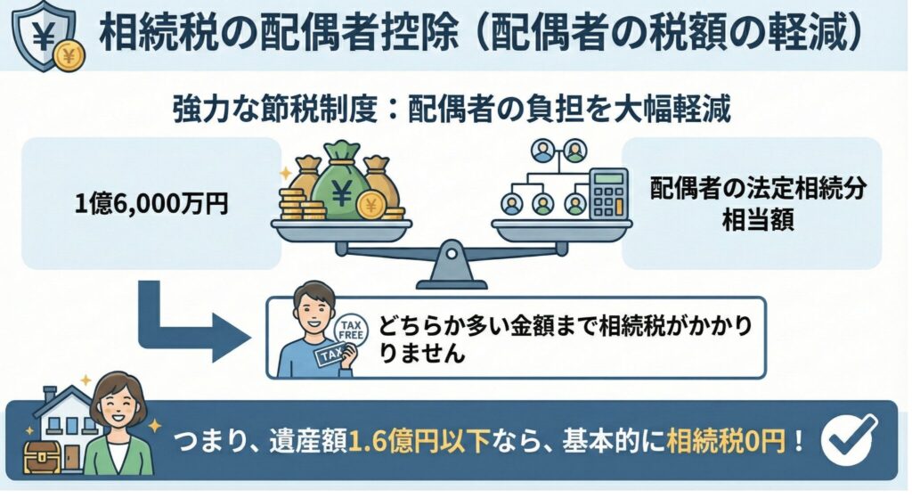 配偶者の税額軽減　図解